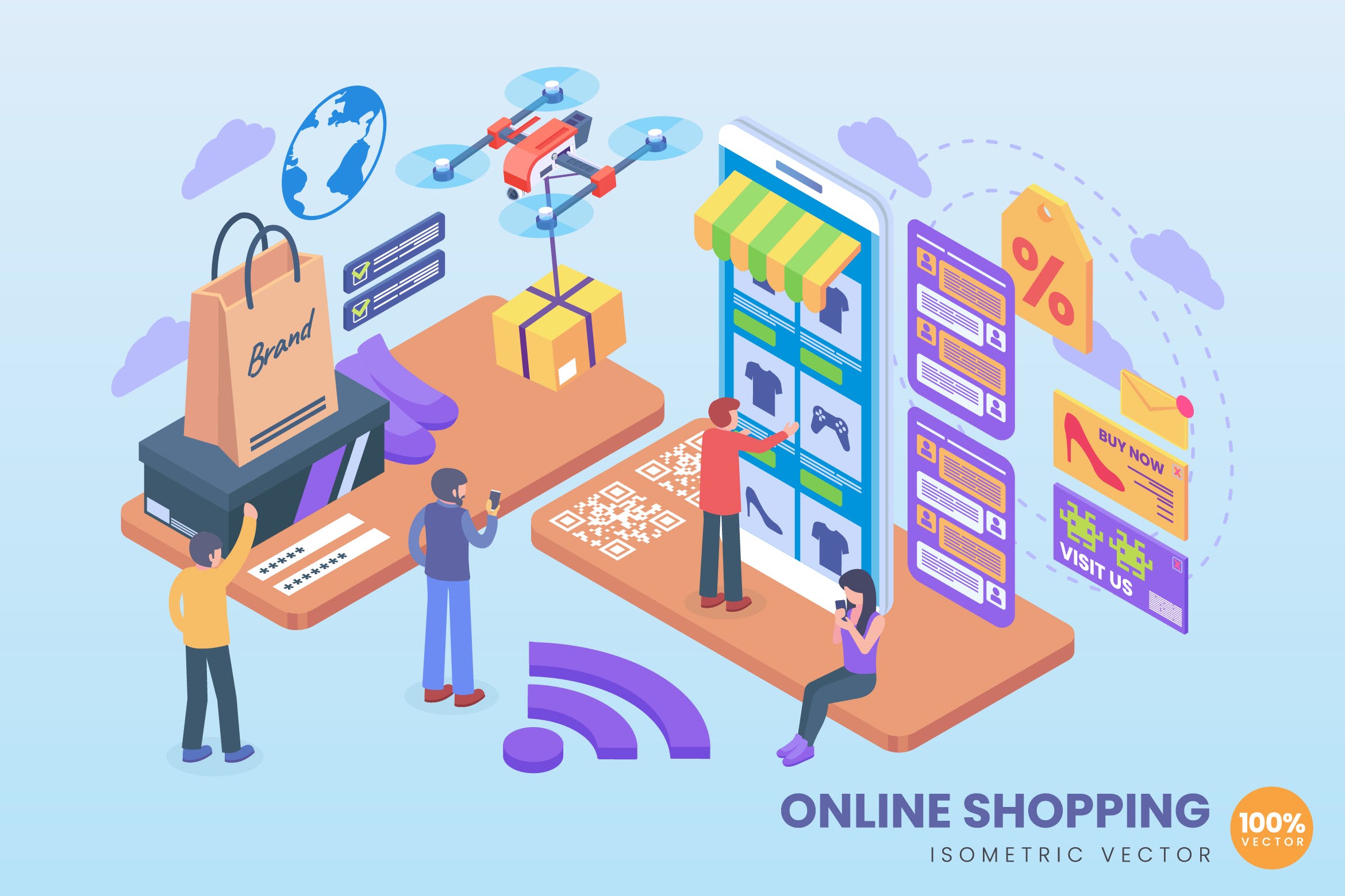 網上購物與電子商務 距離、螞蟻、素材與代理的精選概念解析